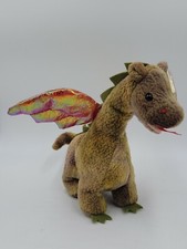 FIRE SALE! 'SCORCH" THE DRAGON BEANIE BABY, RARE, 1998, WITH ERRORS, RETIRED H1