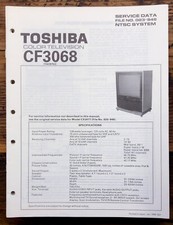 Toshiba CF3068 TV Service Manual Original 