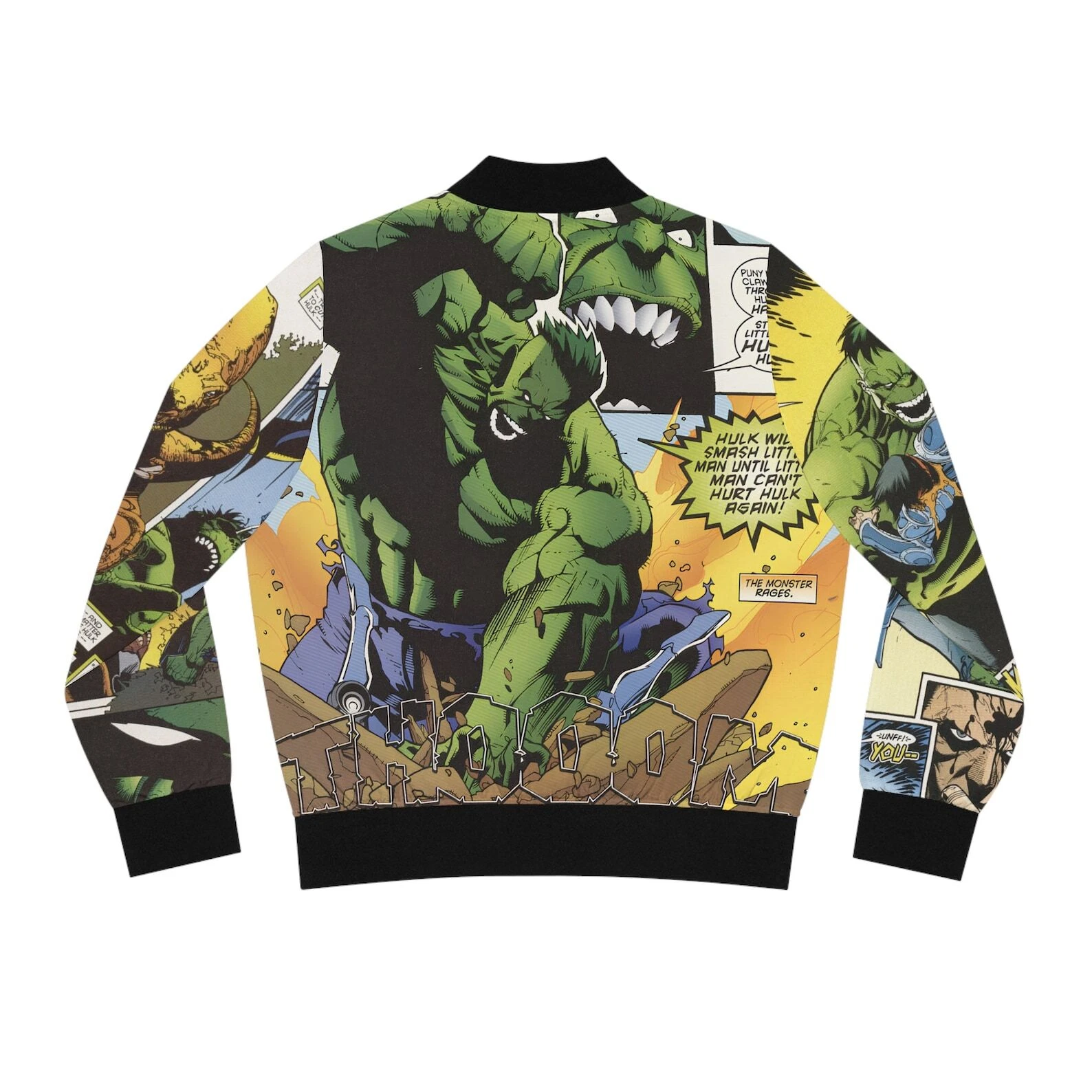 The Incredible Hulk Comics Book Green Hulk Superhero Bomber Jacket