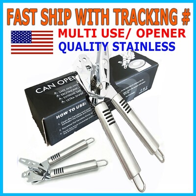 CAN OPENER Bottle Stainless Steel Heavy Duty Blades Strong Professional Chef NEW