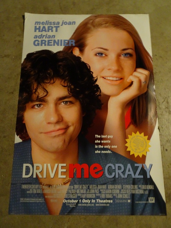 DRIVE ME CRAZY - MOVIE POSTER WITH MELISSA JOAN HART AND ADRIAN GRENIER