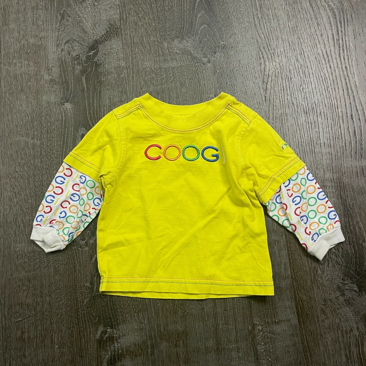 COOGI Boys Top Yellow Long Sleeve Logo Size 6-9 Months | eBay 