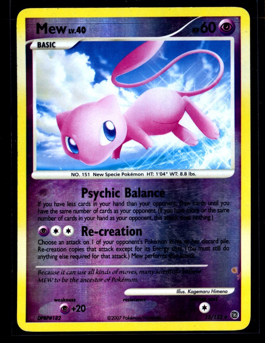 Mew 15/132 Secret Wonders Reverse Holo TCG Pokemon LP 0405#282