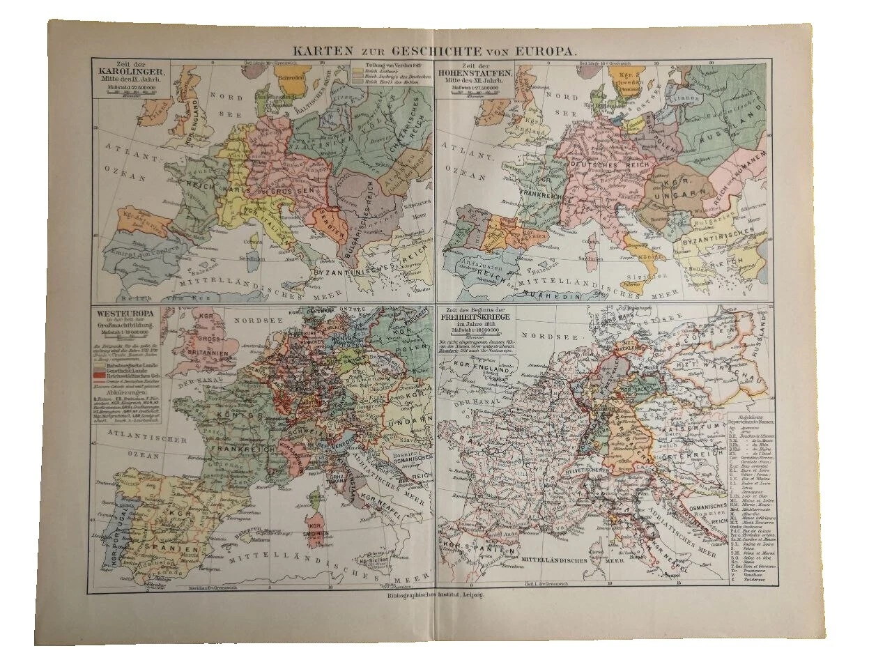 Antique European Maps & Atlases 1920-1929 Date Range