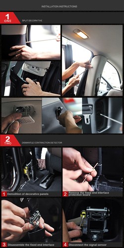 Correa de seguridad de nailon azul cinturón de seguridad con correas de poliéster cinturón de seguridad para automóvil 3,6M - Imagen 10 de 12