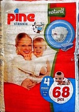 Pine Classic Size 4 Junior Baby Diapers 68 pcs