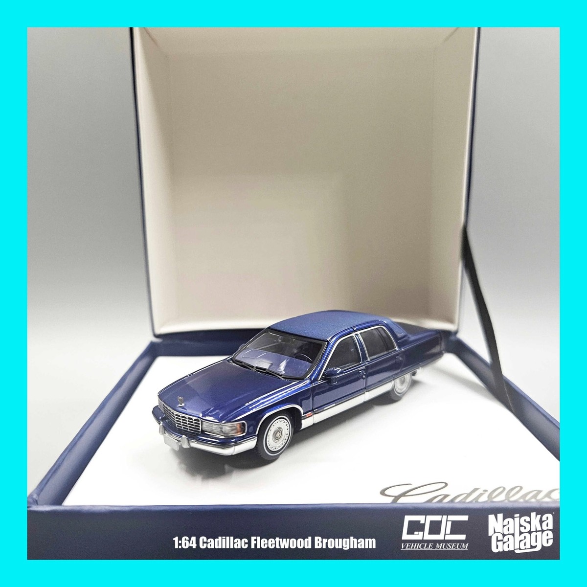 SEP 2024 GOC 1/64 Cadillac Fleetwood Brougham Naiska Galage BLUE 