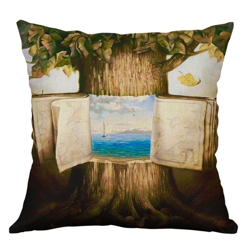 Fantasy Book Girl ReadingThrow Pillow Case Home Decor Sofa Cushion Cover - Picture 23 of 25