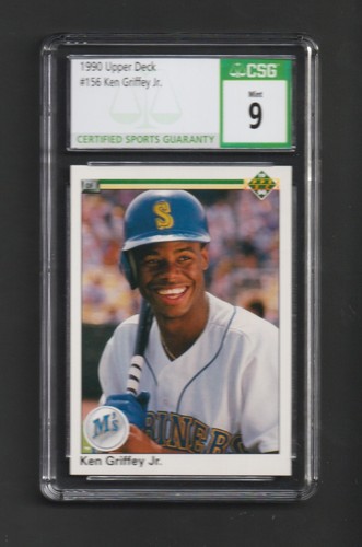 1990 Upper Deck Ken Griffey Jr. #156 ~ CSG 9 MINT! ~~ No Copyright
