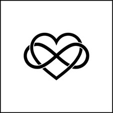 Infinity Symbol And Heart Love For Eternity Decal