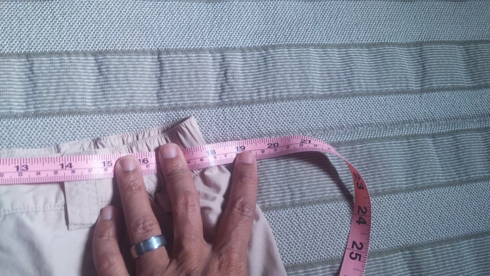 MEN'S White Sierra Khaki Insect Repellent Cotton Nylon Cargo Pants L 36-41W EUC Foto 4 de 4