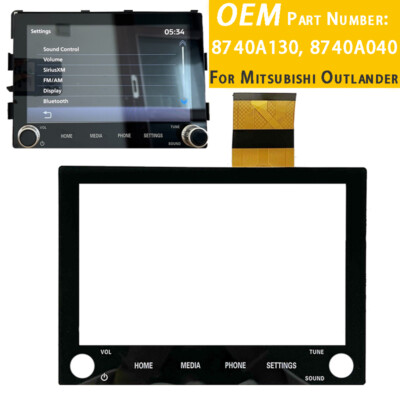 8740A130 8740A040 For 2020 21 22 Mitsubishi Outlander 8'' Touch Screen 2 knobs