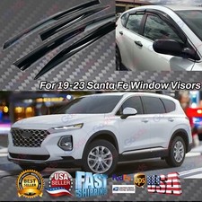 For 2019-23 Hyundai Santa Fe Mugen Style Window Visors Sun Guard Shade Deflector