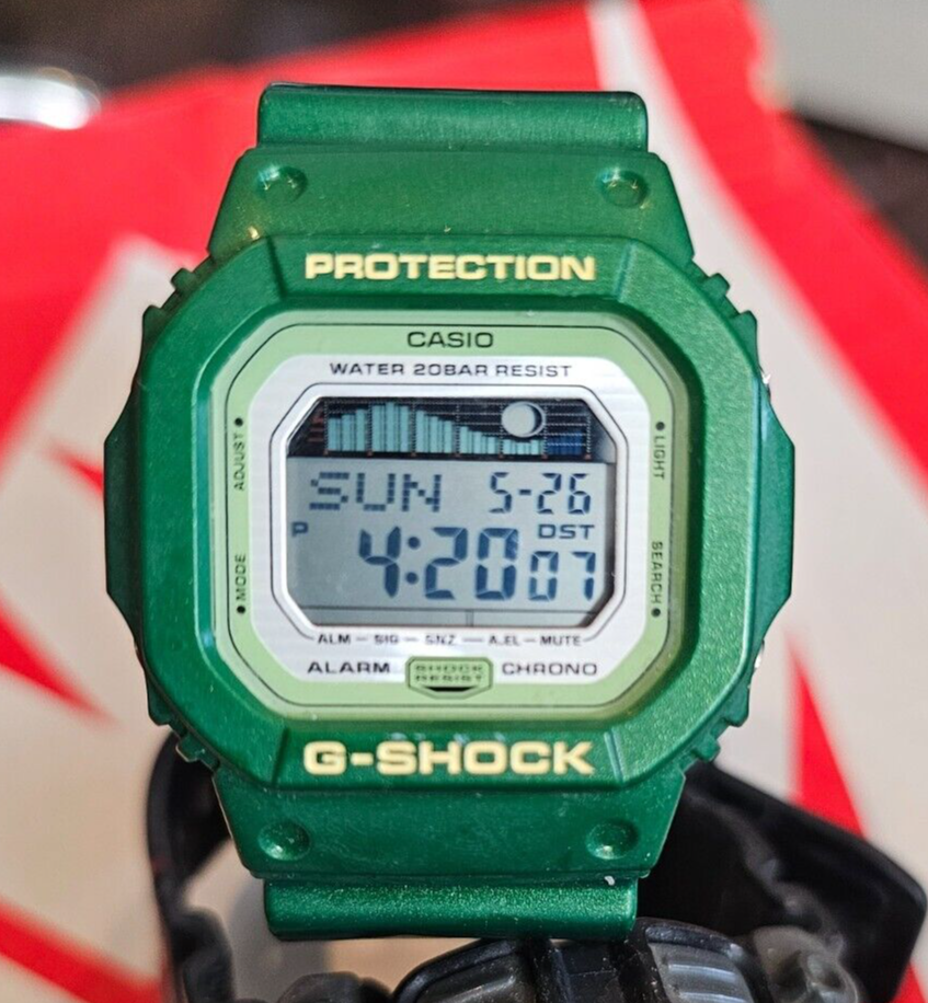 RARE Casio G-SHOCK module 3151 GLX-5600A GREEN Digital Wrist RARE Casio G-SHOCK module 3151 GLX-5600A GREEN Digital Wrist