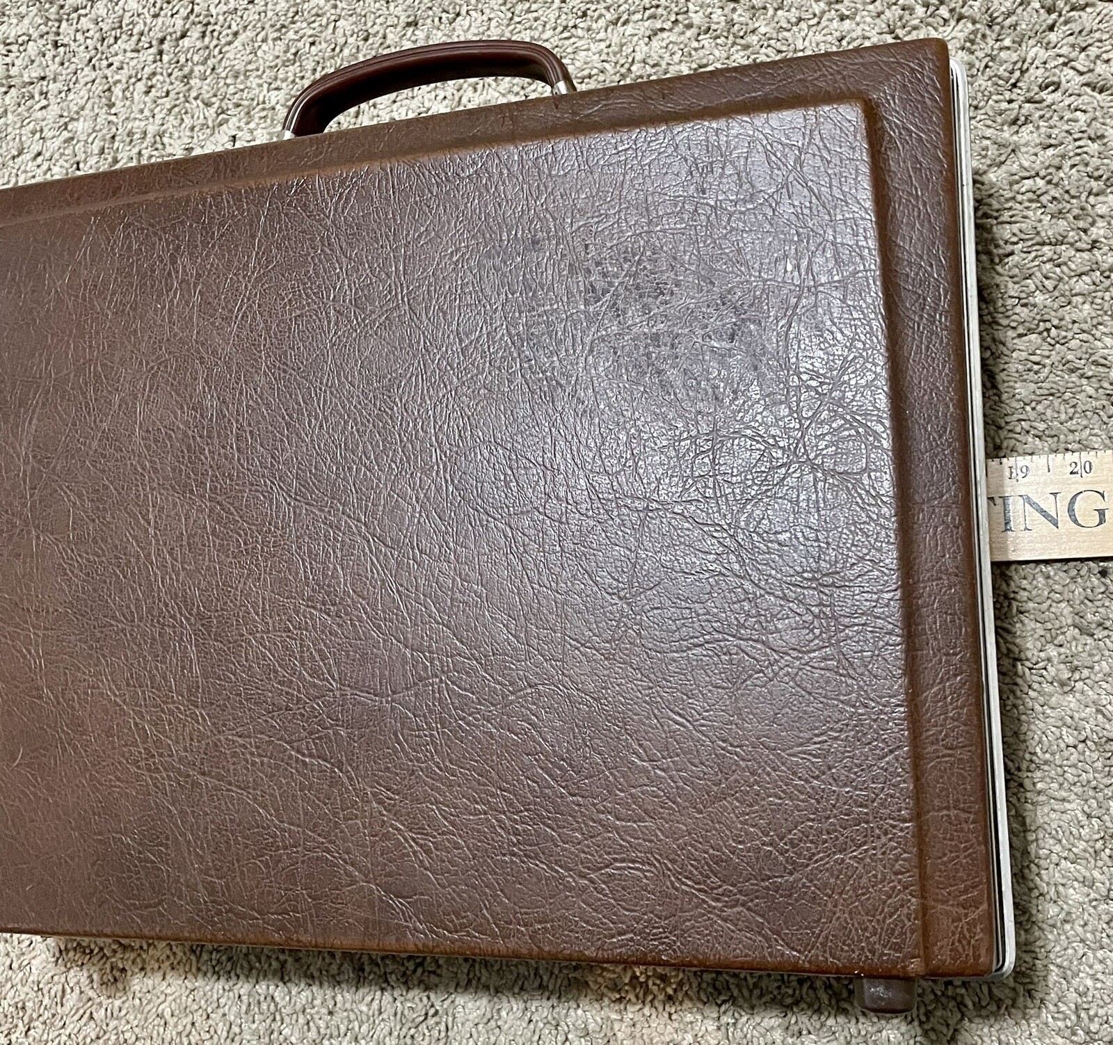 Vintage STEBCO Briefcase Attache Salesman Travel Case Hard 2 Keys USA Office eBay