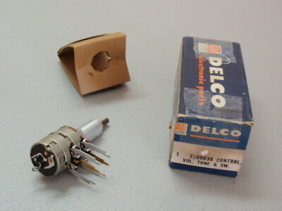 NOS Delco 57 Pontiac Radio On Off Tone Volume Control Switch GM 7269638 ...