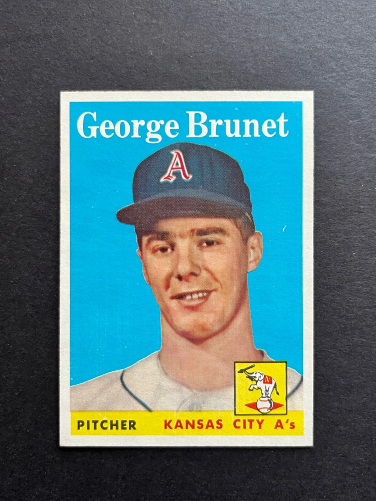 1958 TOPPS  #139  GEORGE BRUNET  RC  NM-MT