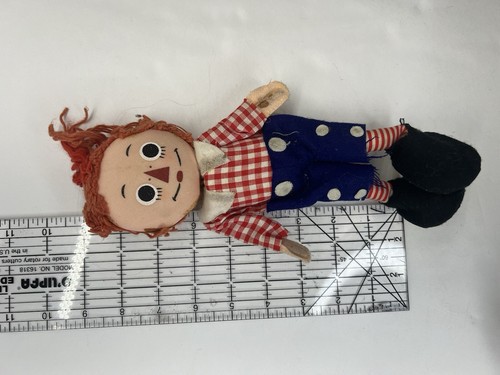 Vintage Knickerbocker Bend 'Em Raggedy Andy Doll Figures Japan 9 Inch READ - Picture 11 of 15
