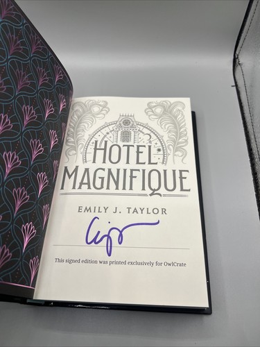 Hotel Magnifique SIGNED by Emily Taylor OWLCRATE EXCLUSIVE 1st ED +author letter - Picture 11 of 20