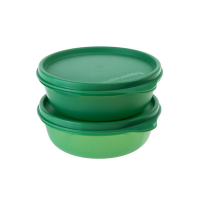 Tupperware kleine Hitparade Behälter Schüssel Set 2x 300 ml  grün