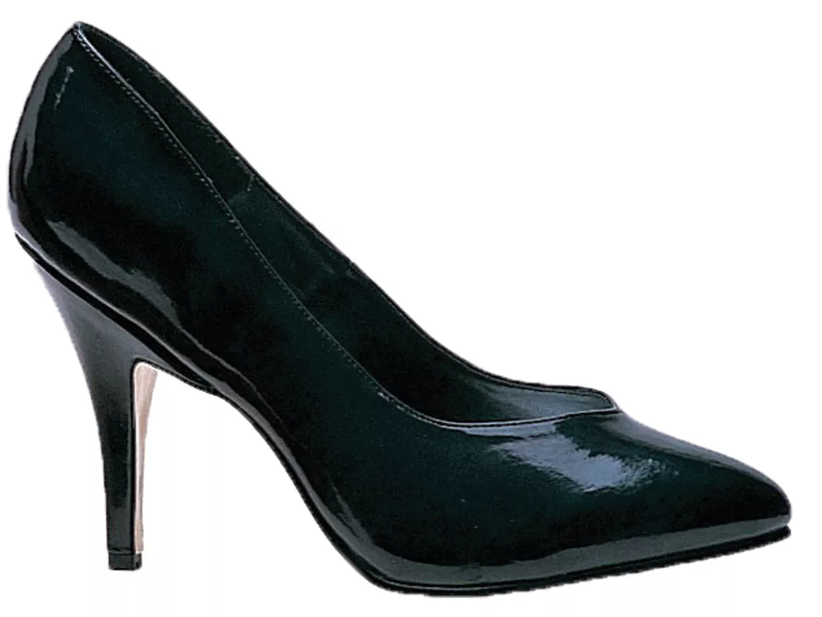 4 inch top black pumps