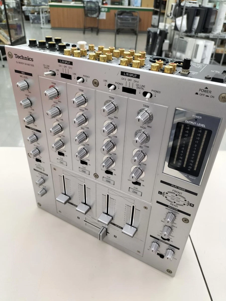 Technics SH-MZ1200 DJ Mixer 4 Channels 3 Bands Equalizer Silver | eBay