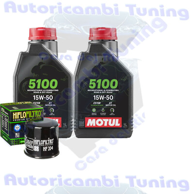 Set Service Öl Motul 5100 15W50 für Yamaha YFM700 Kodiak 700 4WD Eps Se � 2019