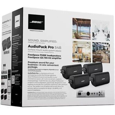 Bose Professional AudioPack Pro S4 888478-1110 Surface-Mount Audio System Black
