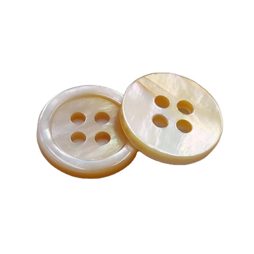15 pcs Buttons, Mother of Pearl, White Shell ,Many sizes - Image 3 of 4