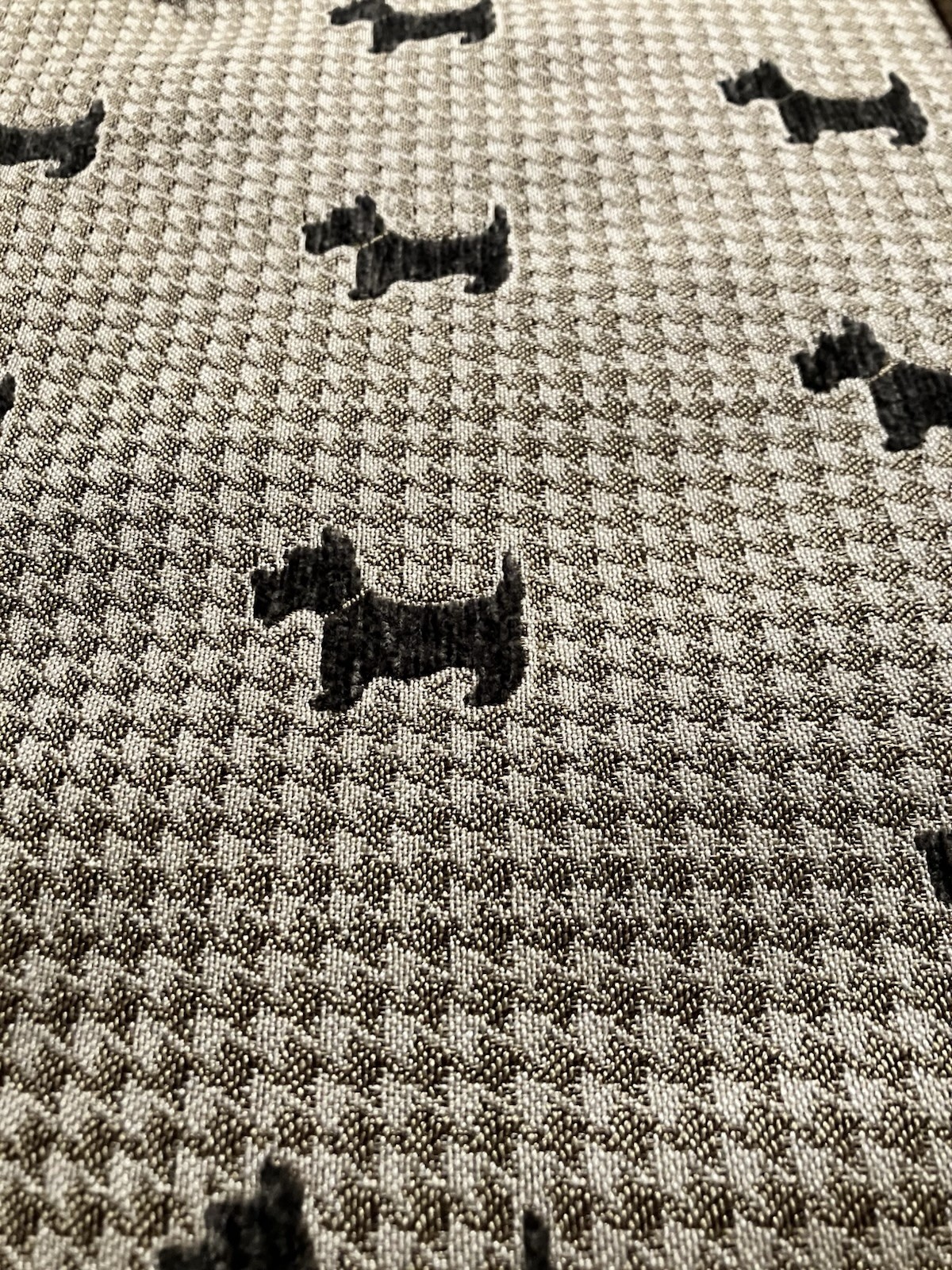 Ralph Lauren Scottie Dog Fabric, 34”x54”