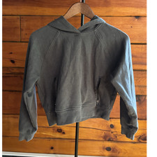 Old Navy Girls Gray Pullover Hoodie XL 14-16 Zipper Pockets Long Sleeve