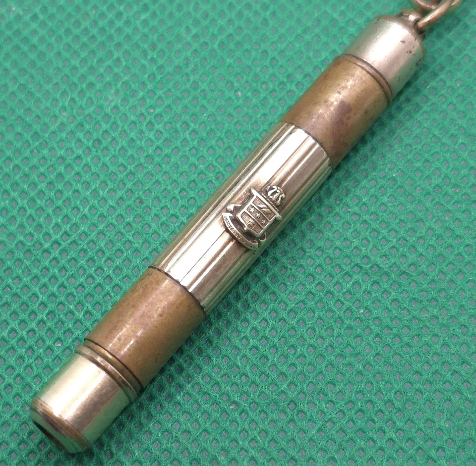 复古伸缩式机械铅笔怀表 Fob 13 英寸链式徽章 — 第 2/4 张图片