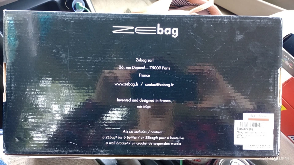 Estuche de transporte de vino ZEbag capacidad para 6 botellas Foto 3 de 3