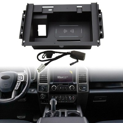 Kabellos Ladegerät Phone Center Konsole Schnell Aufladen Pad für Ford F150 15-20