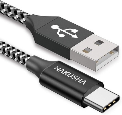 USB C Kabel 3.1A Fast Charge 1m Nylon Geflochten Ladegerät für Galaxy S23 S22