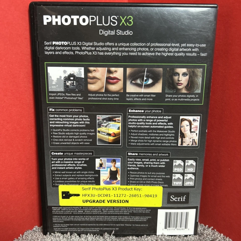 Photoplus X3, Digital Studio, Serif, Image Software, Windows Vista, PC, Retro - Image 2 of 4