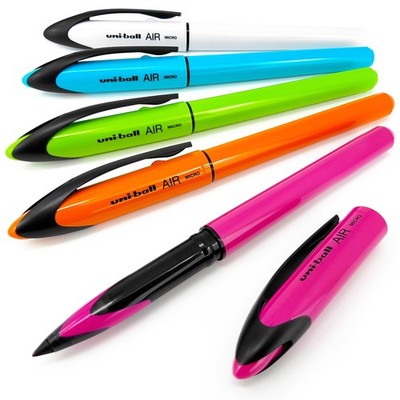 Uni-Ball AIR Micro - 0.5mm Fine Rollerball - Blue Ink - Assorted Barrels - 5 ...