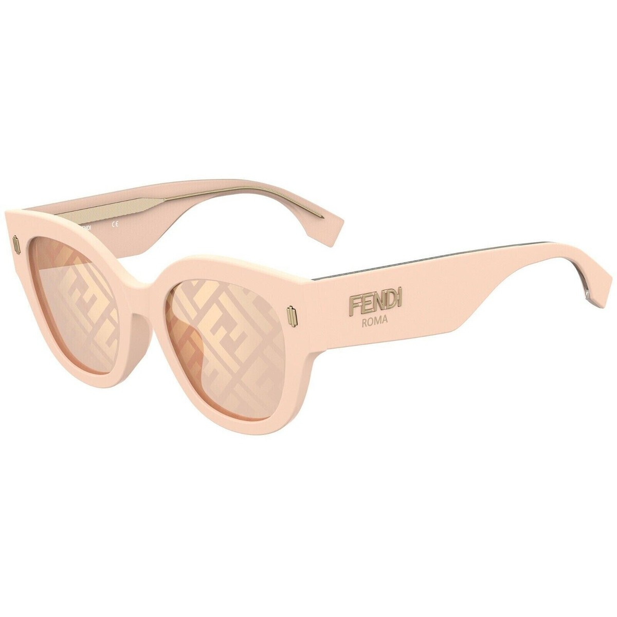 Fendi Baby Pink Cat Eye Sunglasses w/ Gold Details, NWT! Amazon.com: Fendi Women main image 4