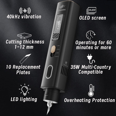 2-In-1 Ultrasonic Cutter, 35W Handheld Lightweight Ultrasonic