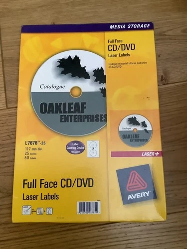 CD / DVD Laser Labels ~ Full Face