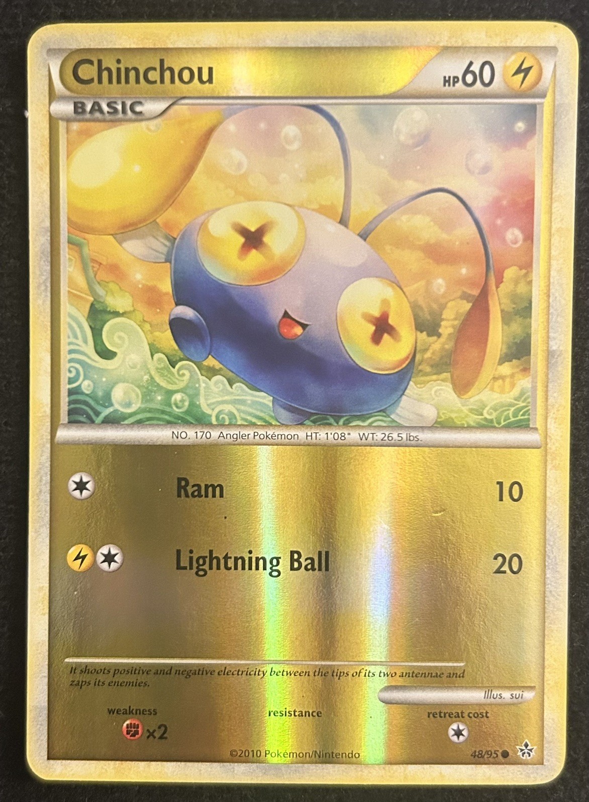 LP - Chinchou 48/95 Reverse Holo - Unleashed