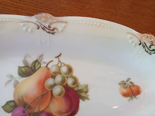 Vintage Schumann Eleanor Bavaria Handpainted Relish Tray/Candy Dish With... - Picture 3 of 6