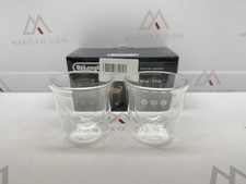 De'Longhi DeLonghi Double Walled Thermo Espresso Glasses, Set of 2, Re