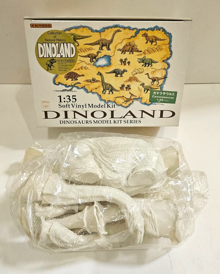 1/35 KAIYODO DINOLAND CAMARASAURUS DINOSAUR SOFT VINYL MODEL KIT NEW JURASSIC - Image 2 of 4