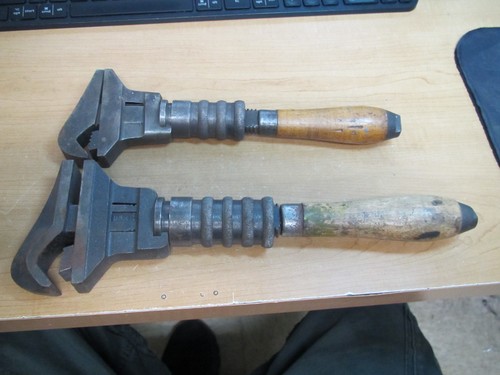 Vintage Bemis & Call Combination Pipe & Nut Wrench Lot Of 2