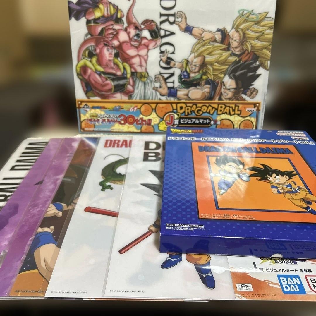 Juego de alfombrillas y platos visuales Dragon Ball mercancía de anime coleccionable auténtico