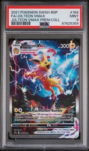 2021 Pokémon Jolteon VMAX #SWSH184 Promo Premium Collection PSA 9 Mint
