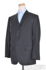 POLO RALPH LAUREN Solid Gray 100 Wool Mens Blazer Sport Coat Jacket - 42 R