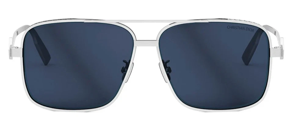 GAFAS DE SOL AUTÉNTICAS LENTES PLATEADAS/AZULES BRILLANTES CHRISTIAN DIOR DIAMOND S9F F0B0 58-13 Foto 4 de 4