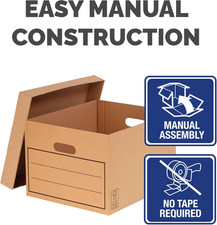 Organizer Cartone Set 25 Scatole Di Cartone Per Spedizioni | 22.9x15.3x5.1 Cm | Bianche | Per Imballaggio O Organizzazione Buste Per Spedizioni